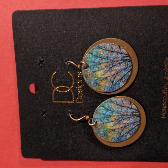 Handcrafted Copper Earrings - Picture 1 of 2